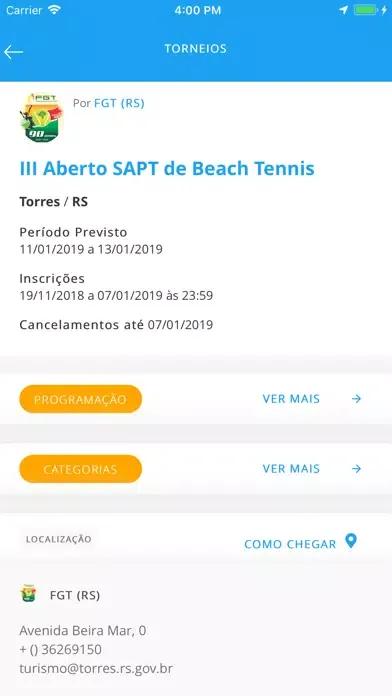 Tênis Integrado Screenshots