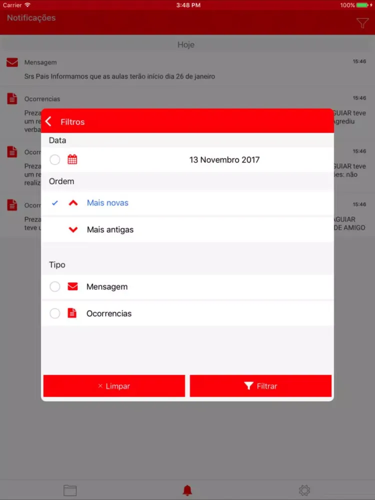Minha Escola Colégio Visão DF iPad  스크린샷