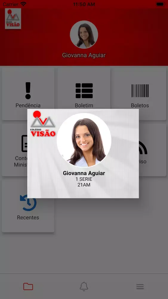 Скриншоты Minha Escola Colégio Visão DF