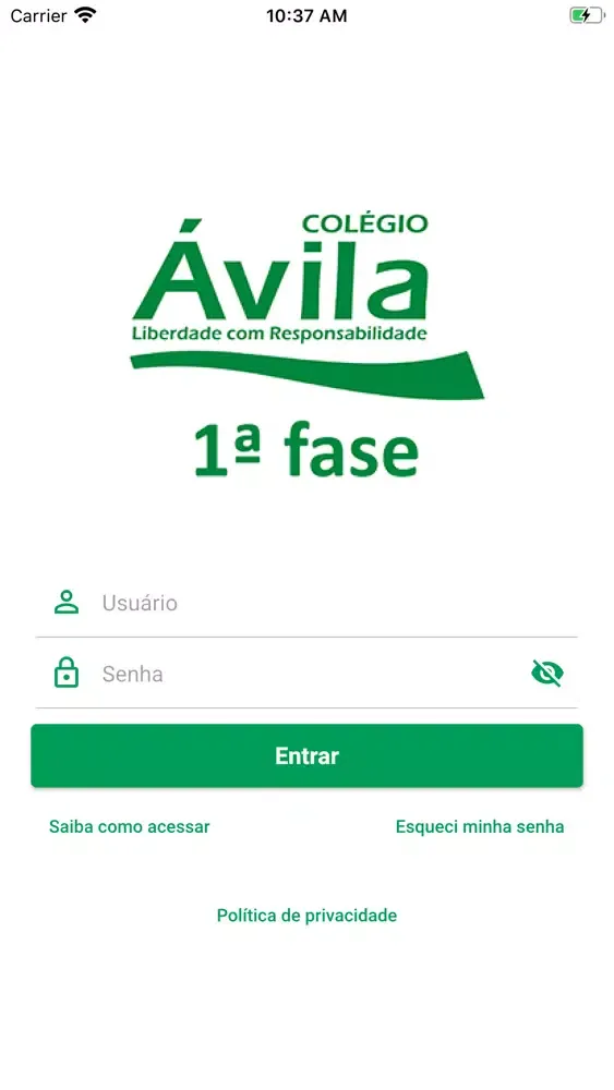 Tangkapan skrin Colégio Ávila - 1ª fase