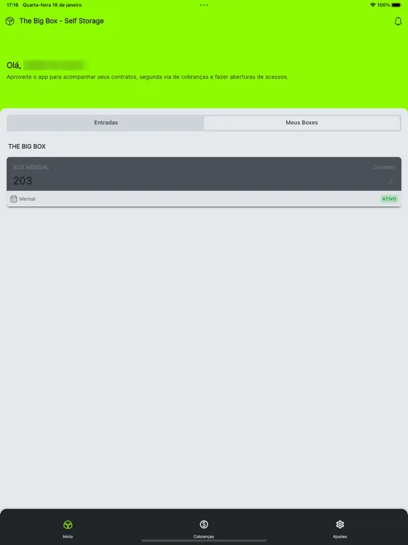 Tangkapan skrin The Big Box - Self Storage iPad 