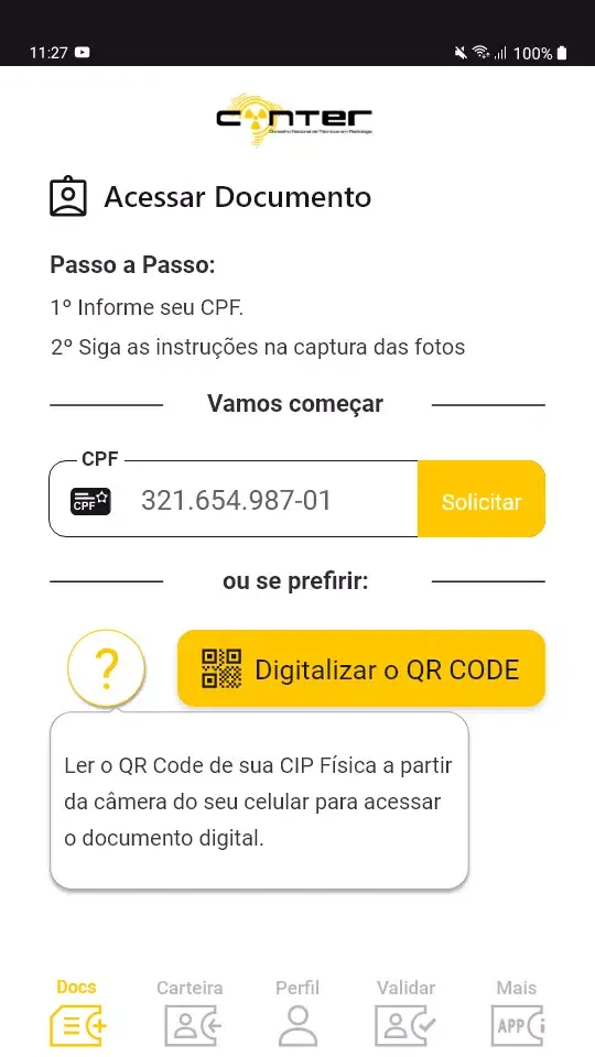 Carteira Digital - Conter Screenshots