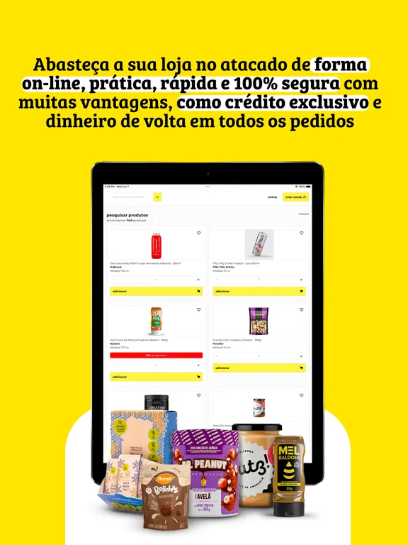 Zrzuty ekranu tiffins iPad 