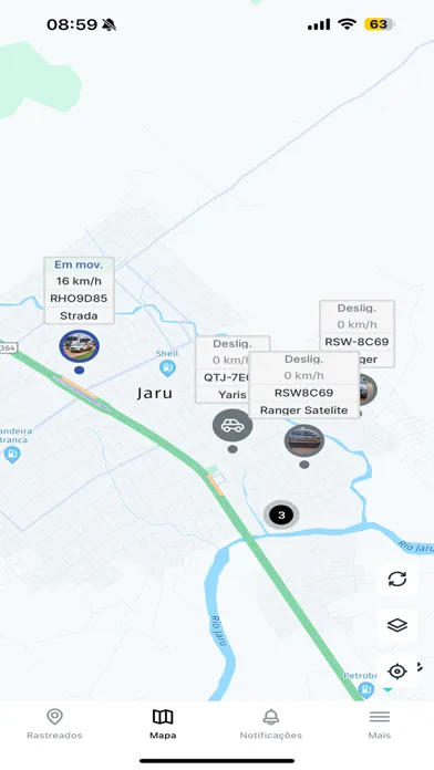 Screenshot di TK Rastreador