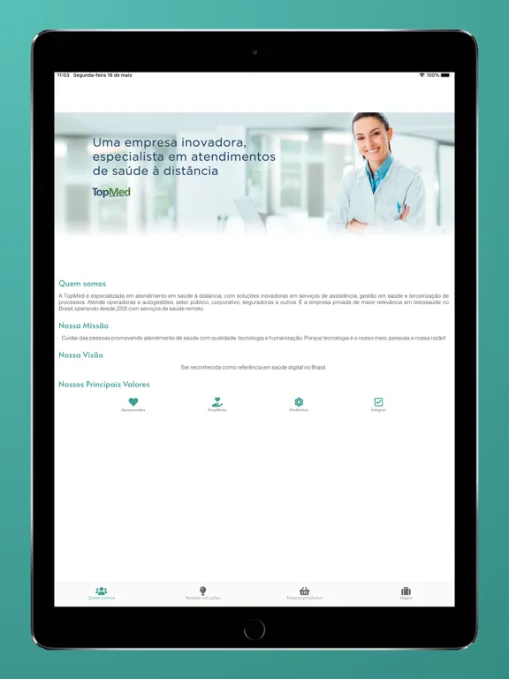 Topmed Saúde iPad  Ekran Görüntüleri