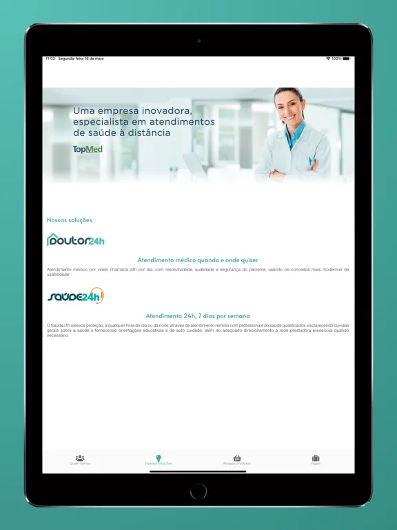 Topmed Saúde iPad  Ekran Görüntüleri