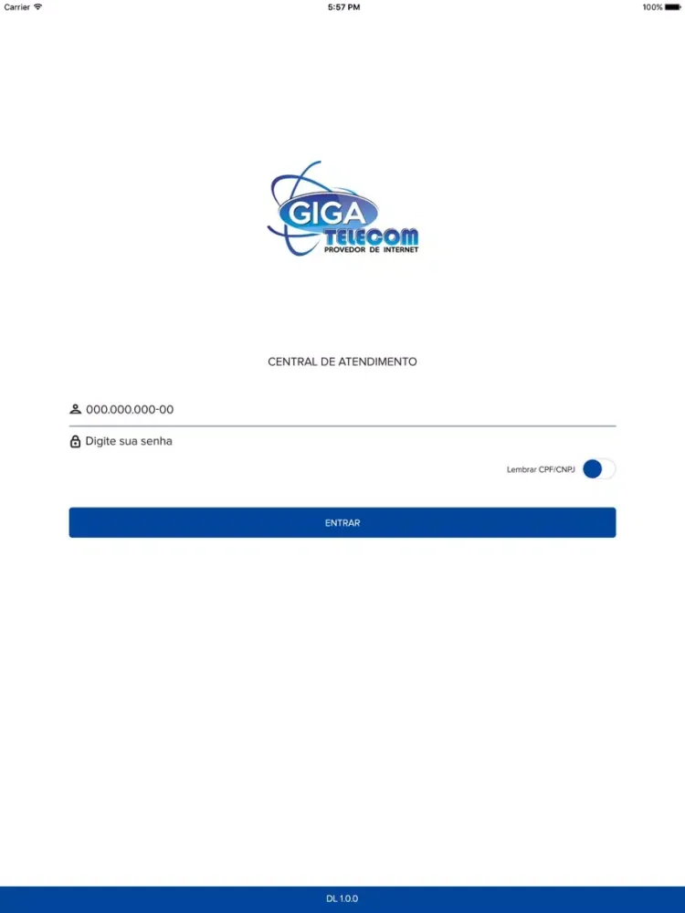 Giga Telecom iPad  স্ক্রিনশট