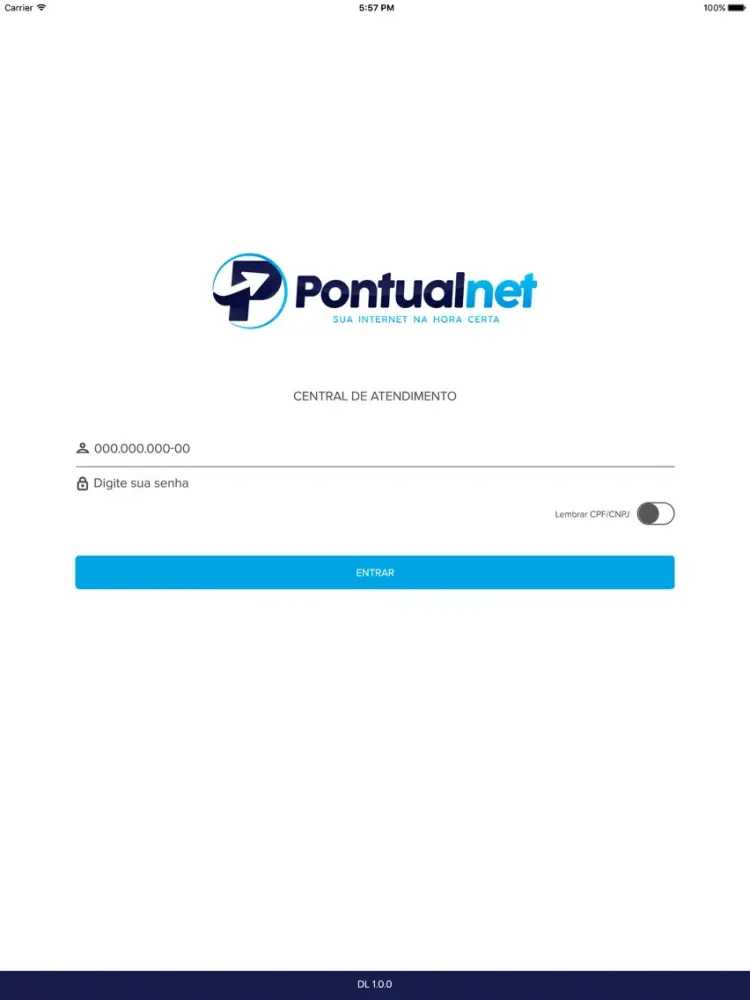 Screenshot di Pontualnet iPad 