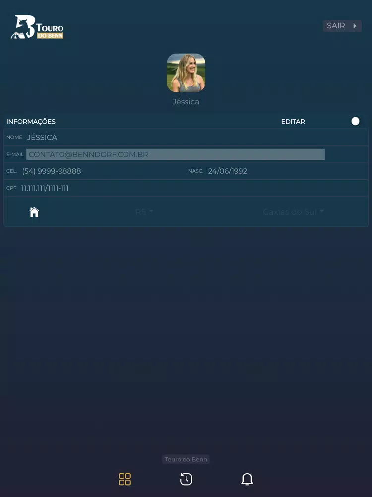 Touro do Benn iPad 应用截图