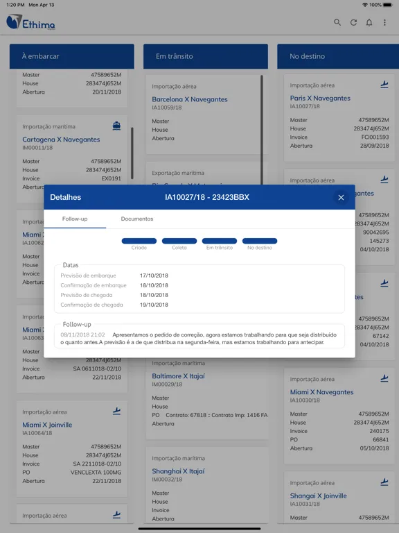 Ethima Tracking iPad  سکرین شاٹس