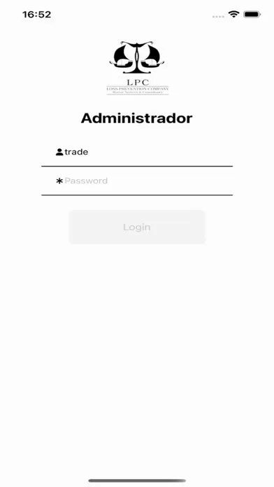 Capturas de tela do LPC ADMIN