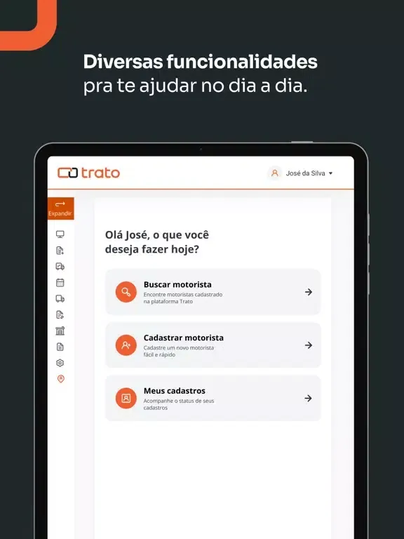 Capturas de tela do Trato Empresas iPad 