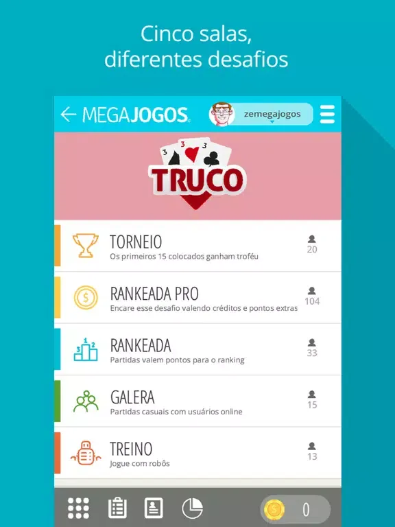 Truco Paulista e Mineiro iPad  Screenshots