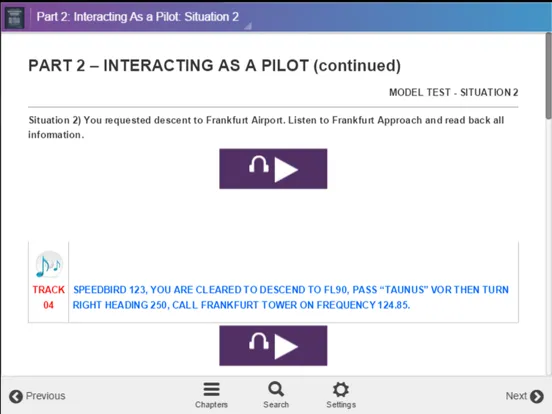 Скриншоты Prova ICAO QRH Amostra iPad 