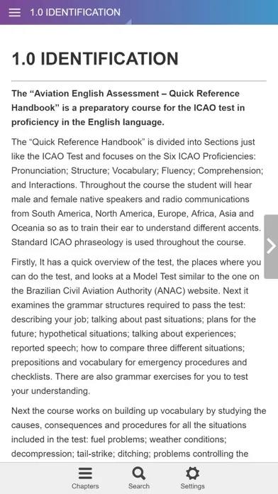 Скриншоты Prova ICAO QRH Amostra