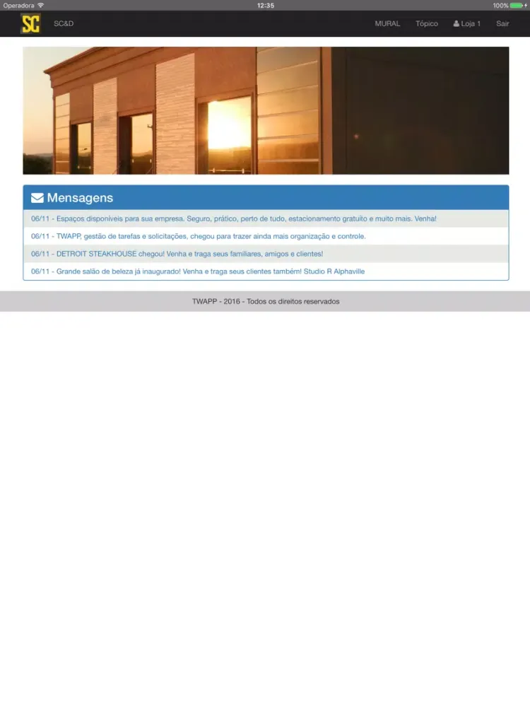 TWAPP - Shopping da Construção Alphaville iPad 应用截图