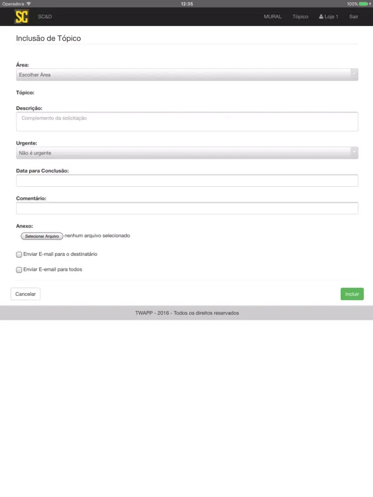 TWAPP - Shopping da Construção Alphaville iPad 应用截图