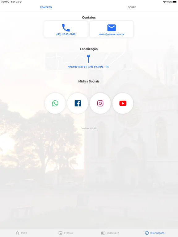 Скриншоты Paróq. Imaculada Conceição TM iPad 