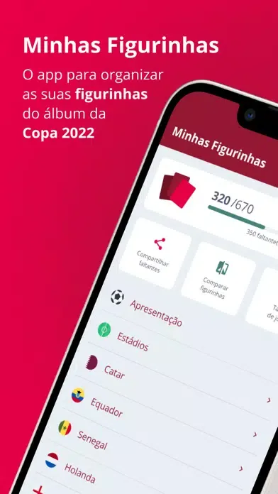 Zrzuty ekranu Minhas Figurinhas da Copa