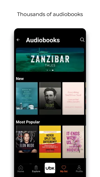 Ubook: Audiobooks 스크린샷