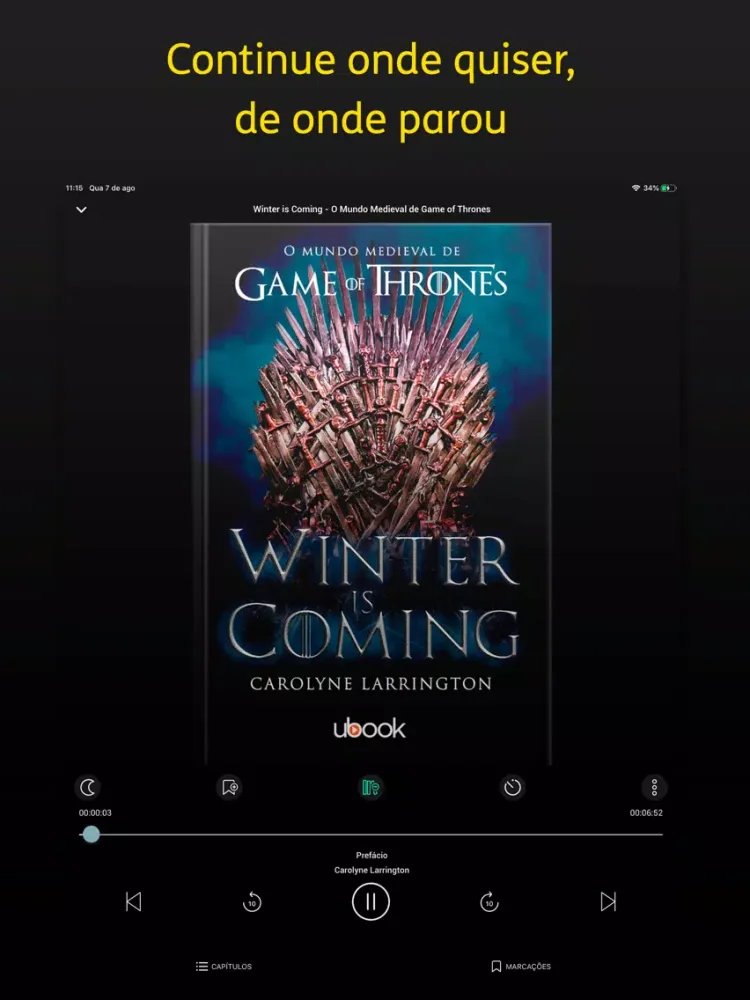 Audiolivros Saraiva iPad  Ekran Görüntüleri