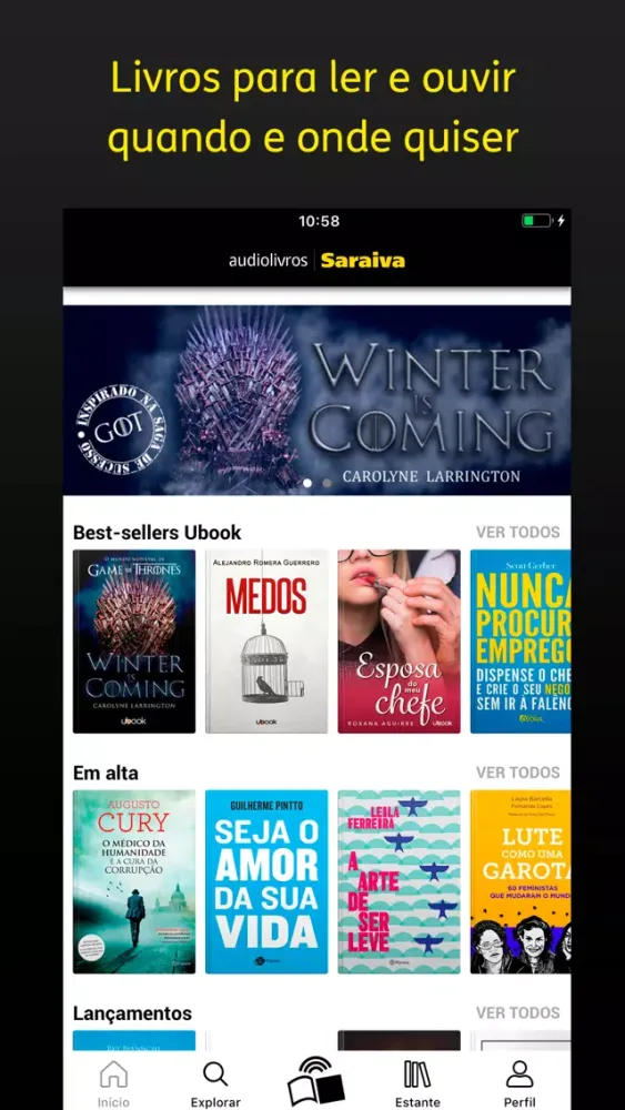Audiolivros Saraiva Ekran Görüntüleri