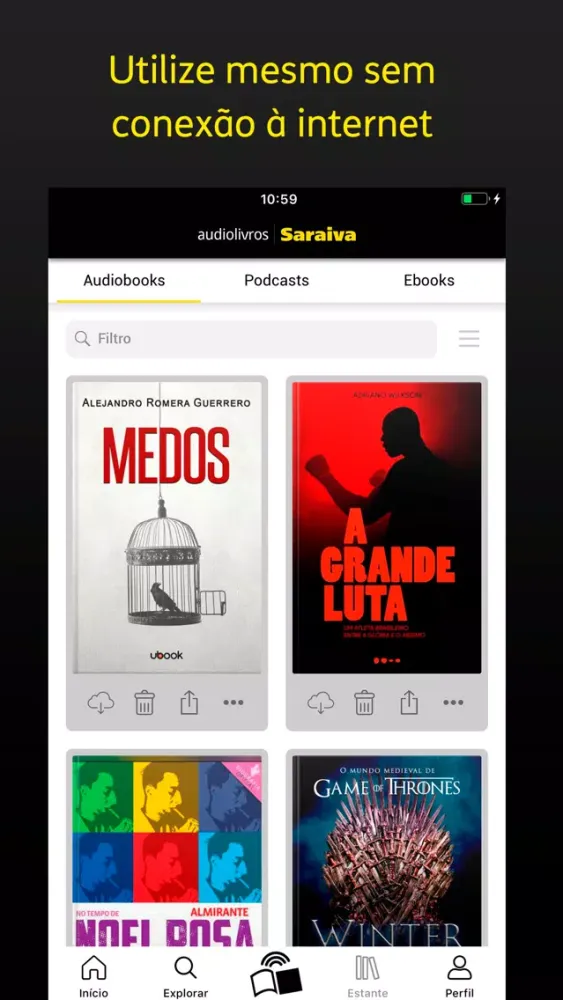 Audiolivros Saraiva Ekran Görüntüleri