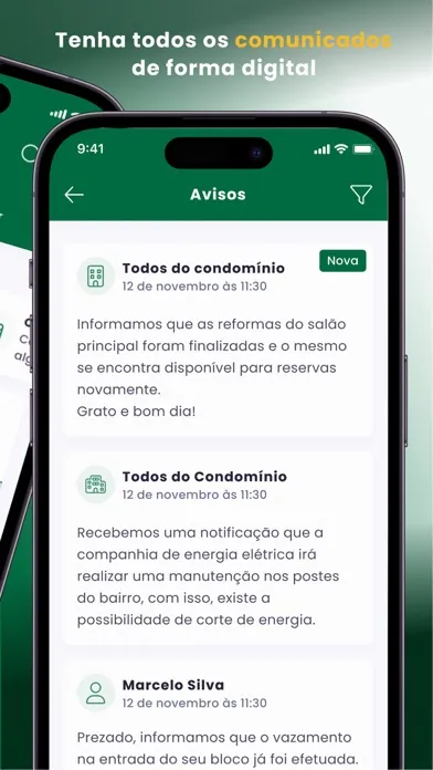 Capturas de tela do Conviver MRV