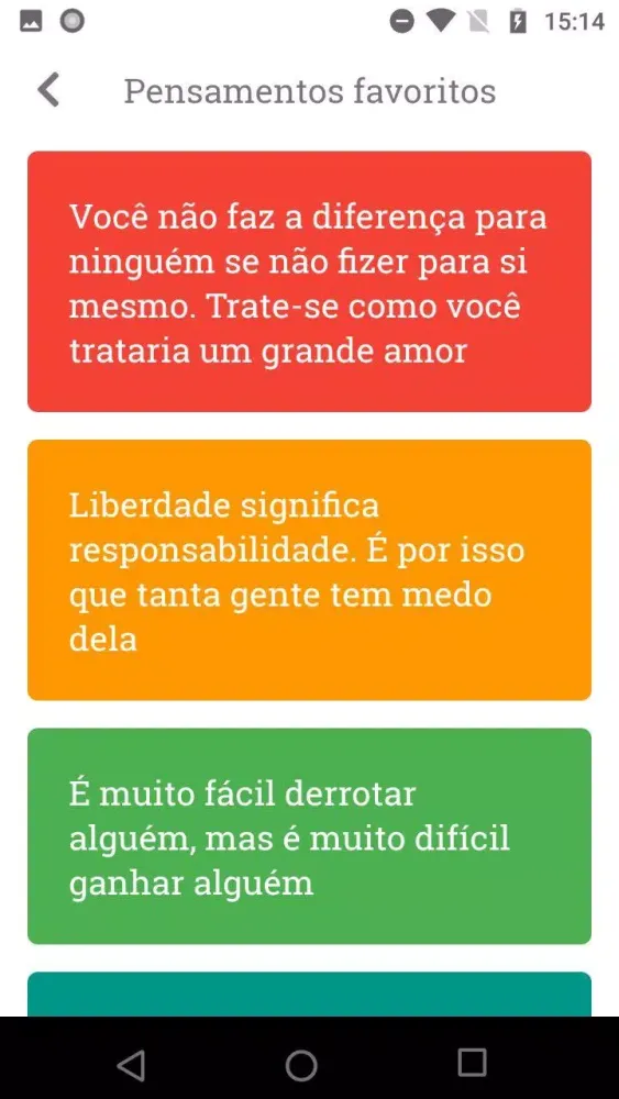 Pensamento Screenshots