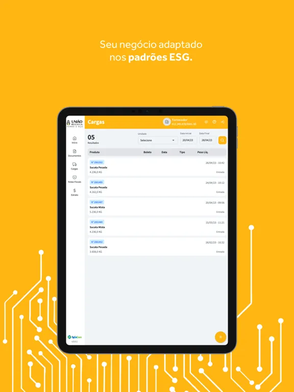 Fornecedor União Recicla iPad  スクリーンショット