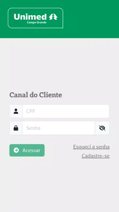 Скриншоты Cliente Unimed Campo Grande