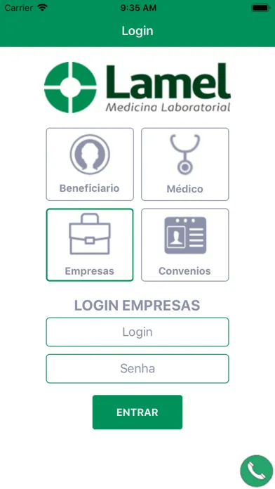 Tangkapan layar Lamel - Resultados