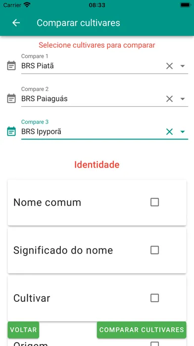 Capturas de tela do Pasto Certo