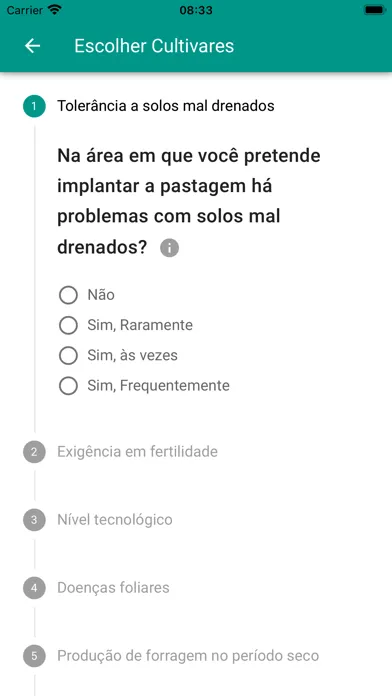 Capturas de tela do Pasto Certo