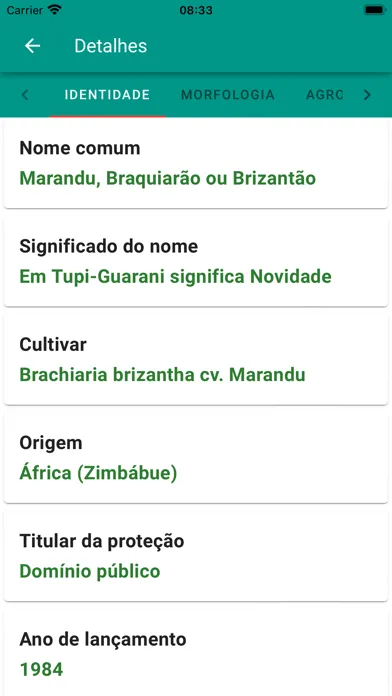Capturas de tela do Pasto Certo