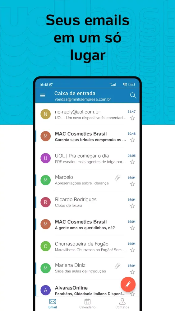 UOL Mail Pro Screenshots