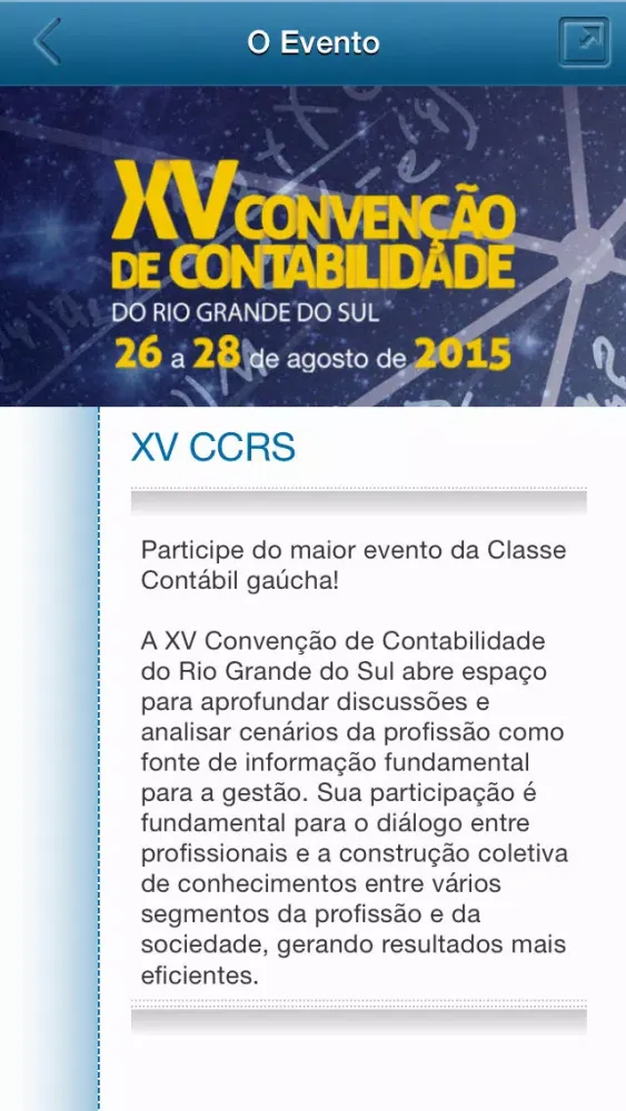 Screenshot di XV Convenção Contabilidade RS