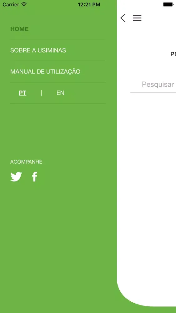 Capturas de tela do Catálogos de Produtos Usiminas