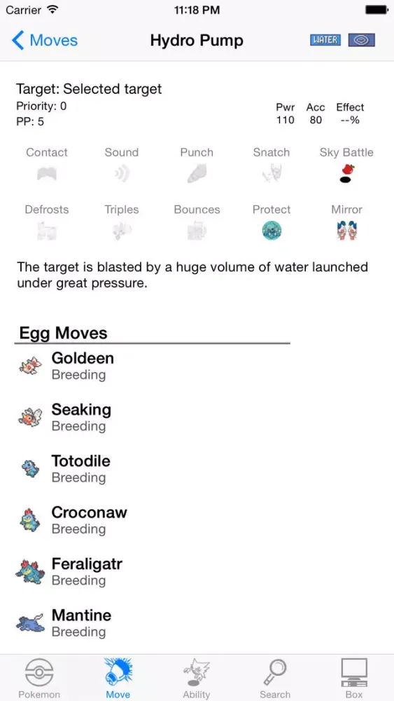 Скриншоты Gen 7 Competitive Pokedex