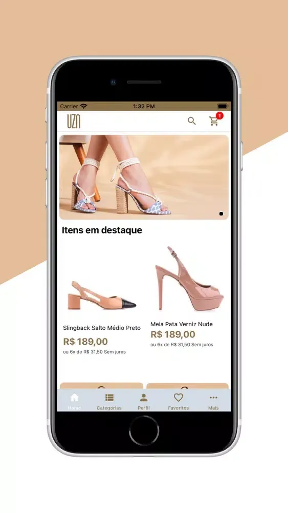 Zrzuty ekranu UZA Shoes