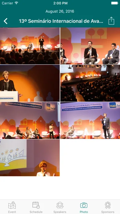 Capturas de tela do Valor Seminários