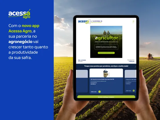 Ảnh chụp màn hình của Acessa Agro iPad 