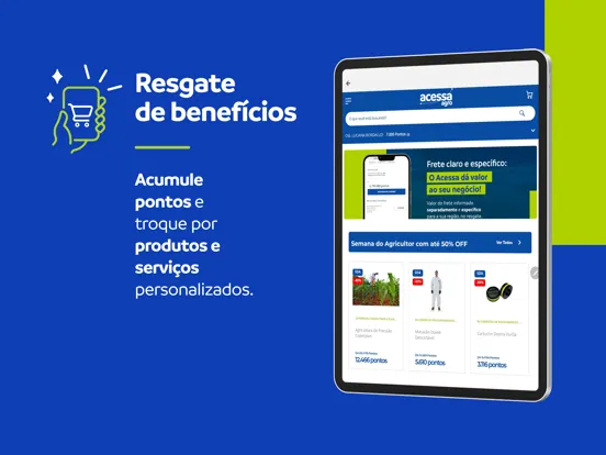 Ảnh chụp màn hình của Acessa Agro iPad 