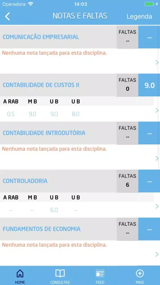 Скриншоты Nova UCSAL Mobile