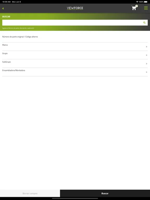 Viewforce Parts iPad  Screenshots