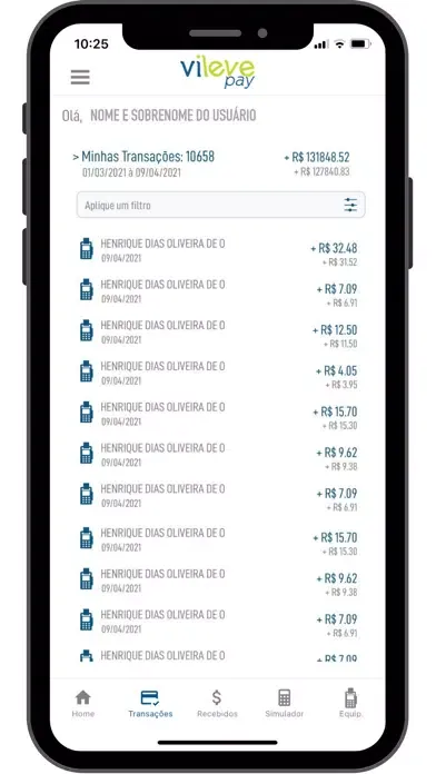 ภาพหน้าจอของ Vileve Pay App