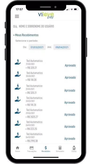 ภาพหน้าจอของ Vileve Pay App