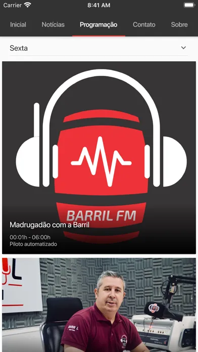 Capturas de pantalla de Rádio Barril FM 105.7