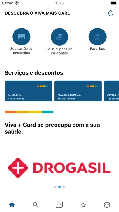 Zrzuty ekranu Viva Mais Card