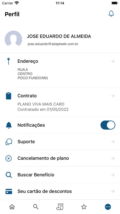 Zrzuty ekranu Viva Mais Card